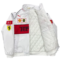 Giacca Racing Bianca Grid - ApexRacing 3