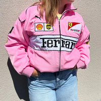 Giacca Racing Rosa Grid - ApexRacing 3