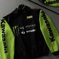 Giacca Racing Nera Verde Energy - ApexRacing 3