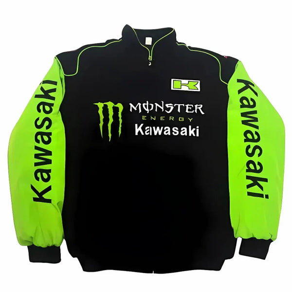 Giacca Racing Nera Verde Energy - ApexRacing