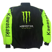 Giacca Racing Nera Verde Energy - ApexRacing 2