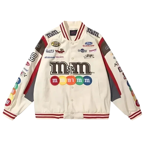 Giacca Racing Panna Multicolor - ApexRacing