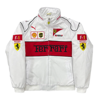 Giacca Racing Bianca Grid - ApexRacing 1