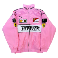 Giacca Racing Rosa Grid - ApexRacing 1