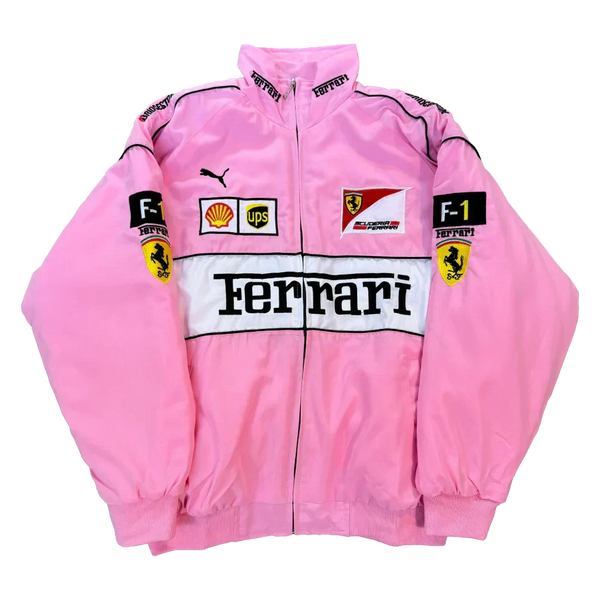 Giacca Racing Rosa Grid - ApexRacing