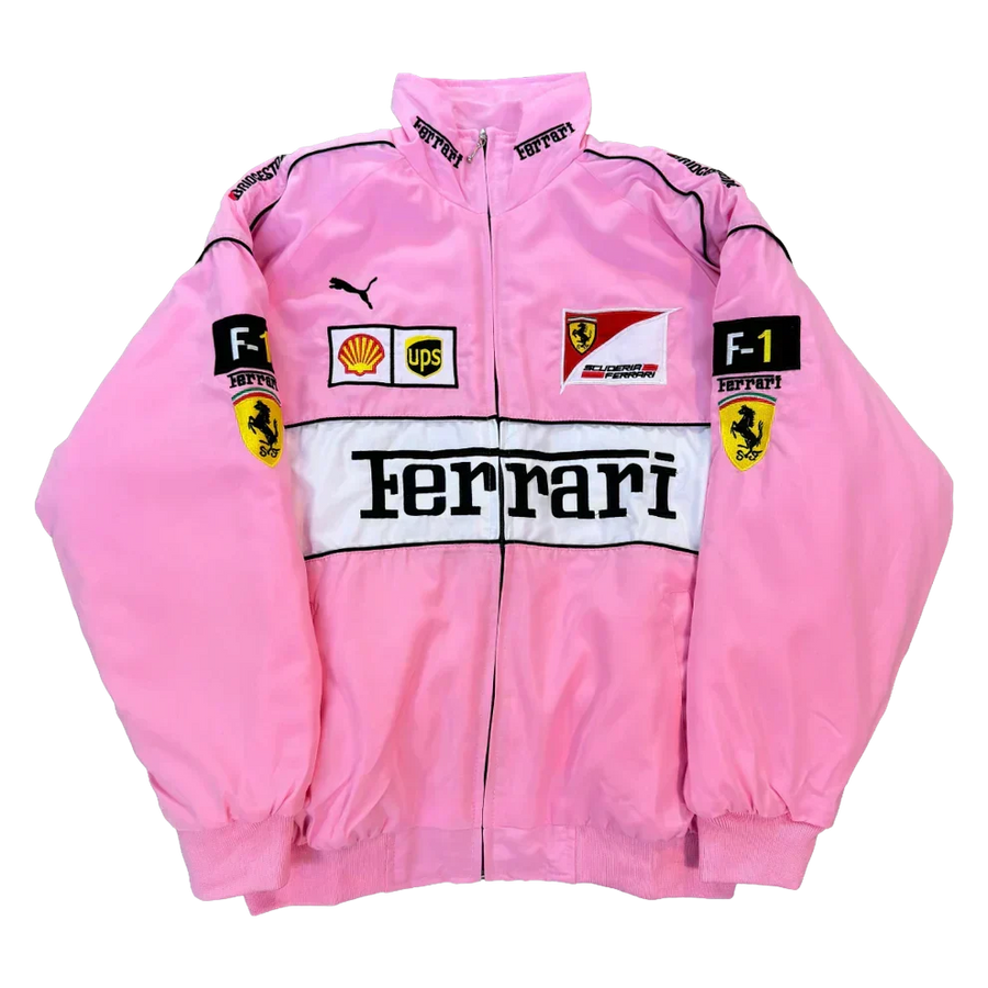 Giacca Racing Rosa Grid - ApexRacing