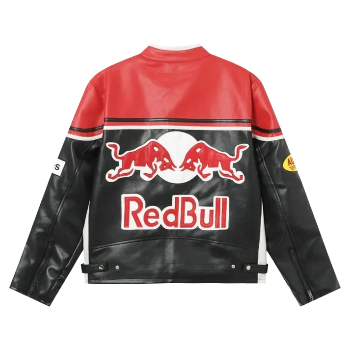 Giacca in Pelle Racing Nera Energy - ApexRacing