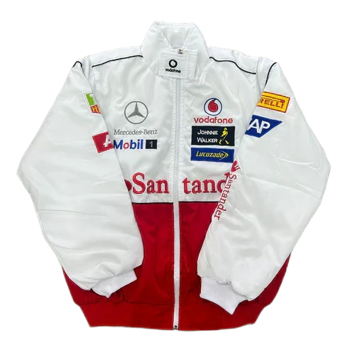 Giacca Racing Bianca Podio - ApexRacing