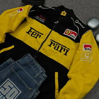 Giacca Racing Giallo Grid - ApexRacing 3