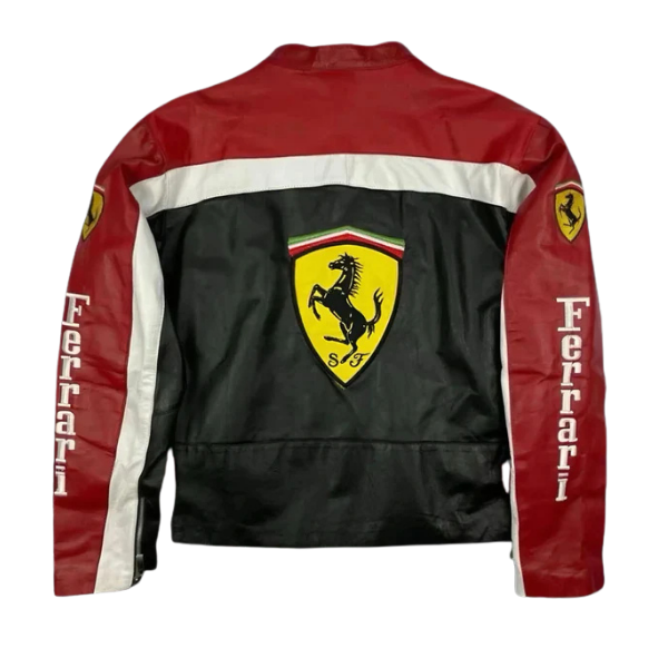 Giacca in Pelle Racing Nera Vintage - ApexRacing
